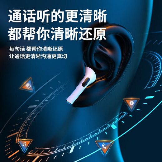 Xiyan True Wireless Bluetooth Headset Binaural Semi-In-Ear Suitable for Apple Universal 4th Generation Huaqiangbei Mini Invisible Noise Reduction Long Battery Life Pro4-Super Battery Life + Second Connection