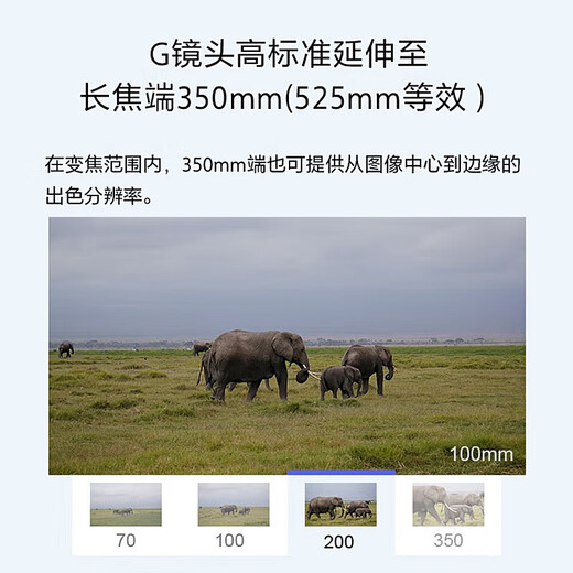 Sony (SONY) E 70-350mm F4.5-6.3 G OSS APS-C half-frame super telephoto zoom G lens E70-350mmF4.5-6.3 G OSS official standard