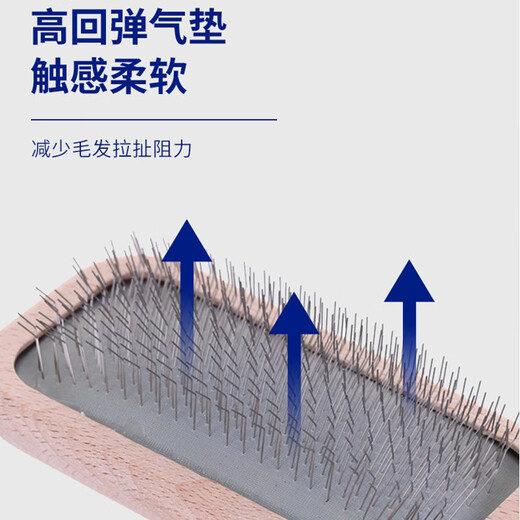 Christensen cat comb, dog hair comb, permanent needle comb, cat hair comb, knot opener, floating hair, Christianson double-layer curly hair medium and large, curved needle comb large, comb cannot be returned or exchanged if the packaging is torn.