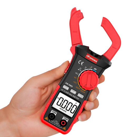 
TOPFORZA clamp meter high-precision digital multimeter intelligent anti-burn electrician multi-user ammeter true RV clamp meter DM-9905 3 3/4-bit NCV non-contact power test