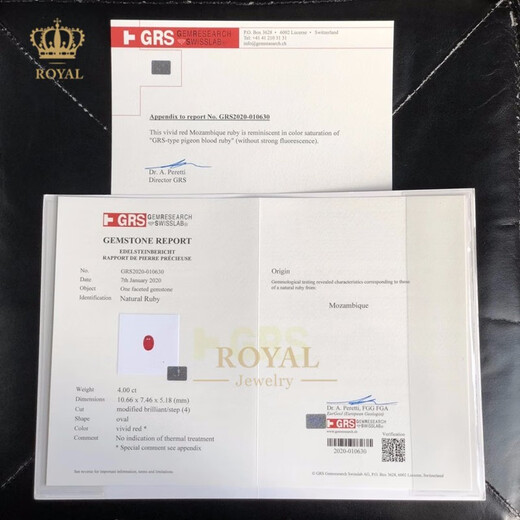 ROYALPICK ruby ring 4CT women's ring diamond 18k gold unburned pigeon blood red gift for girlfriend and wife's day birthday gift 4.0 carat ruby ring