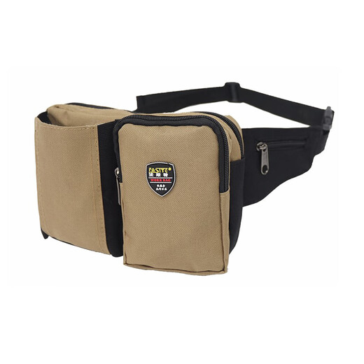 Fast khaki portable tool bag small canvas waist bag storage bag electrician bag portable tool waist bag