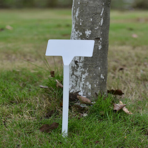 西普顿多种规格多种颜色塑料大号插地牌园艺标签园艺标识牌指示牌地插牌 面45cm白色10个