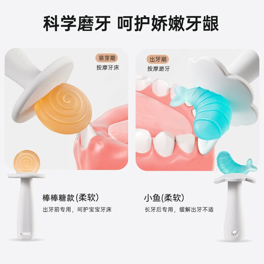 Kamidi (kamidi) Q soft and poachable baby chewable anti-eating hand toy to soothe little month old chewable gum super soft little star 1 pack