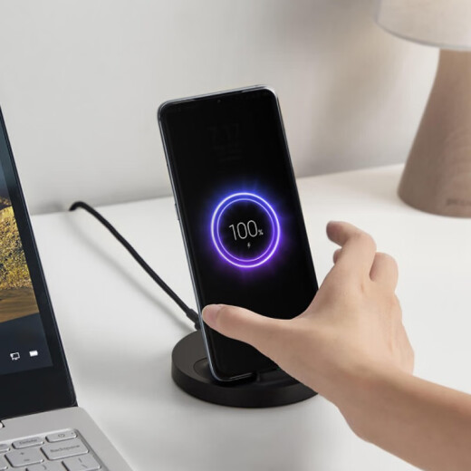 Xiaomi (MI) Vertical Wireless Charger 20W Universal Fast Charging Version Apple Android Universal Suitable for iPhone12/Huawei Mate40 Xiaomi Vertical Wireless Charger 20W