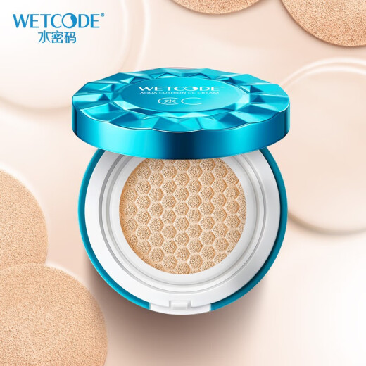 Water Code Watery Light Cushion CC Cream 15g Natural Color (Moisturizing, Concealing, Brightening Skin, Long-lasting Makeup)