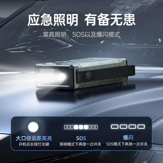 Newman (Newsmy) 3C certified V29 car emergency starting power supply with power bank air pump all-in-one portable outdoor power supply car air pump power bank inflator 16000mAh