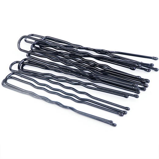 Gardenia Blossoms U-shaped clip hair clip one-word clip studio hair clip bold fixing tool U-shaped clip small black clip U-shaped clip (60 pcs)