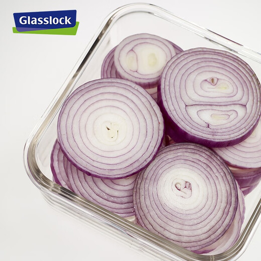 Glasslock韩国进口加厚耐热钢化玻璃保鲜盒微波炉加热饭盒包包套装 695ml 长方+包包