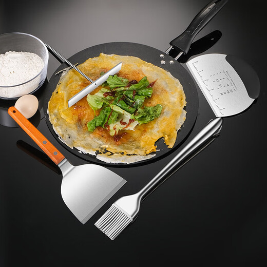HUYO pancake tools household pancake fruit tool set stainless steel egg pancake scraper shovel pancake artifact pancake rake pancake shovel scraper