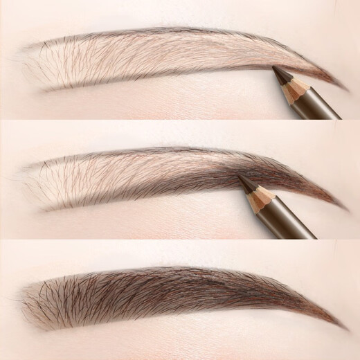 Carslan Women's Eyebrow Pencil, Natural Shaping Eyebrow Pen for Beginners, Waterproof, Sweatproof, Long-lasting, No Fading, Clear Roots, Upgraded Version 02 Dark Brown