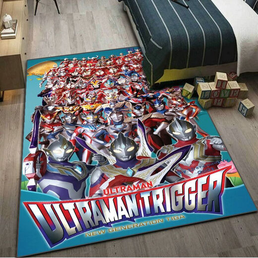 Chuangjingyi wählt Ultraman Side Teppich Schlafzimmer Cartoon Kinderanimation Wohnzimmer Baby Krabbelmatte Waschbar Ultraman 11 (vertikale Version) Breite 1,2 Meter x Länge 1,8 Meter