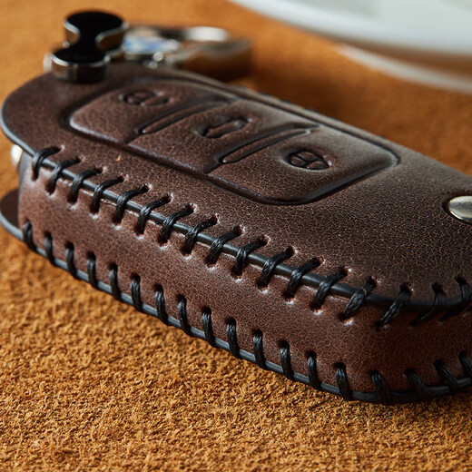 Sengchuang Volkswagen Key Case Passat Lavida Plus Sagitar Tiguan L Tanyue Magotan Pro Bora CC Touang Car Clothing G-Brown-Leather Rope (full protection) Please place an order according to the key style