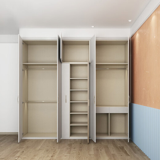 Sophia Customized Wardrobe Whole House Home Customized Integral Wardrobe Customized Sliding Door Bedroom Furniture Customized Gold (Specific price is based on the design plan, please contact customer service for details)