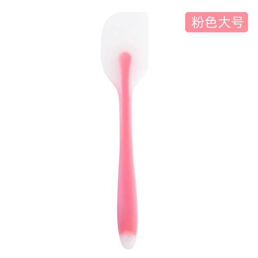 Mengyier silicone spatula integrated spatula baking tool cutter cream scraper household anti-scratch shovel new pink large size 1 piece
