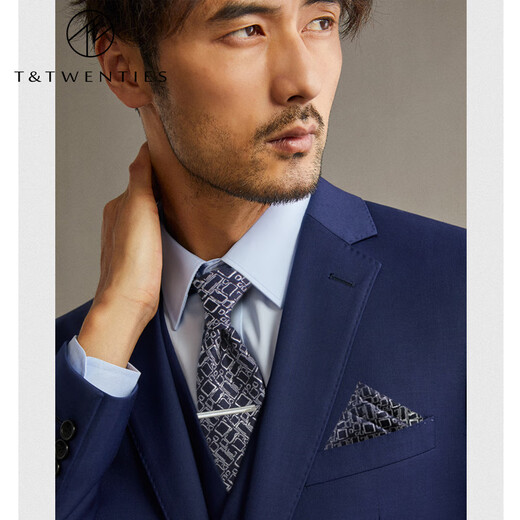 T / Tableau de la mer des années profonds. Tie à la soie 8 cm Business Formel Using Mulberry Mulberry Silk Simple Blue Blue Navy Suit accessoires Silk Tie + Pocket Pocket Veste Set Gift Box