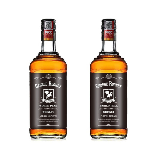 久知心洋酒威士忌 700ml*2瓶礼盒装配威士忌杯