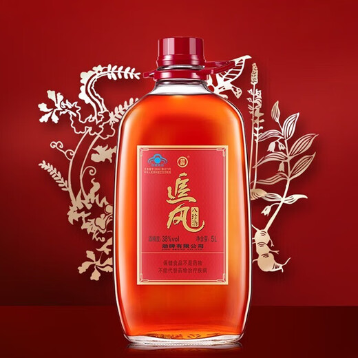 Jinpai Jinjiu Zhuifeng Bazhen wine 38 degrees 5L Large capacity large bottle about 10 Jin [Jin equals 0.5 kg] pack Home sharing pack 38 degrees 5L 1 barrel