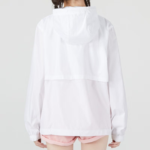 Nike (NIKE) Jacket Women's Spring New Casual Outdoor Sports Comfortable Breathable Hooded Quick-Drying Windproof Jacket DM6180-100 White L
