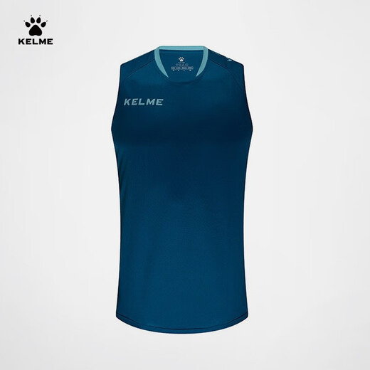 KELME /卡尔美足球训练背心男士定制运动跑步球衣3891061 工业蓝浅蓝 XL