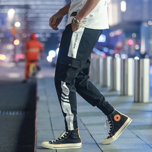 Yuexiang Work Pants Мужские брюки модные повседневные брюки мужские весенние и летние брюки мужской корейский стиль.