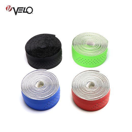 VELO road handlebar strap ultra-thin leather feel non-slip breathable bicycle strap accessories 2019LH red
