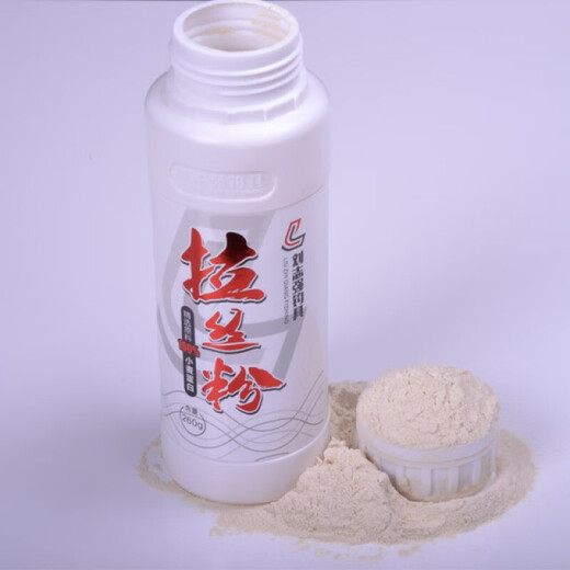 Liu Zhiqiang's special wire drawing powder for fishing to pull big balls for wild fishing bait, strong sticky powder, Gu Yuan powder for pulling bait, bottled 260g/bottle