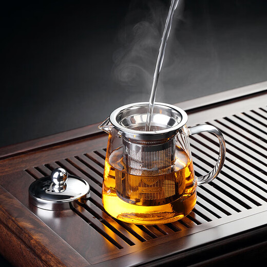 Japan imported high-quality glass teapot filter tea set household tea set thickened heat-resistant glass P025-(single pot) 400ml