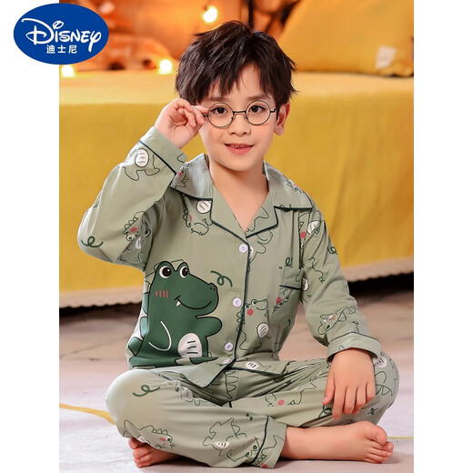 Disney (DISNEY) children's pajamas boys spring and autumn long sleeves pure cotton thin Spider-Man little boy medium and big baby home clothing set 1048-Aotuman 10 size height 110-120cm 5-6 years old