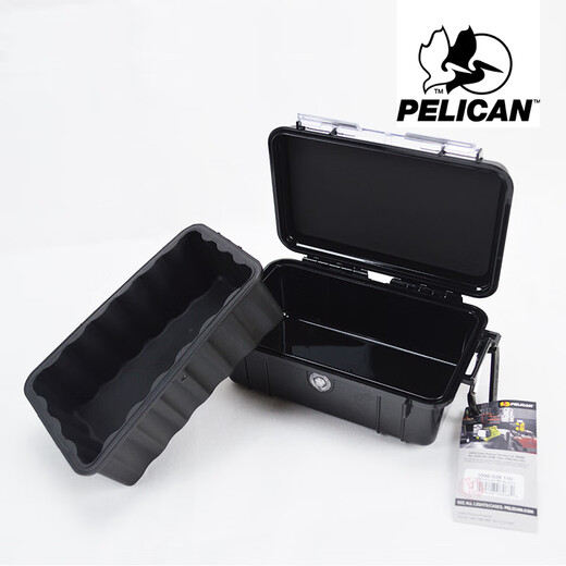 Pelican (Pelican) American Pelican 1050 Boîte imperméable extérieure à l'épreuve des explosions Boîte de rangement de téléphone mobile Tangganais Boîte de protection de la sécurité numérique Boîte de protection des caméras Digital Boîte d'absorption à l'épreuve d'humidité Absorbant noir transparent