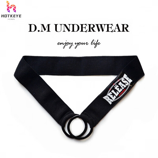 Shansen Nanshi Men's Underwear Men's Rings Sexy Stretch Lift Metal Ring Thong Low Waist Youth Hollow White Double Iron Ring M