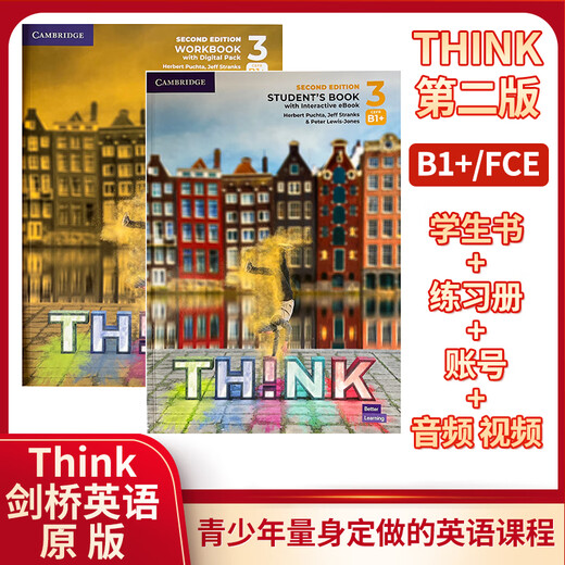北京发货 新版原版第二版剑桥中学英语Think Starter 12345级课本+练习册+在线账号 送音频视频测试答案 正版现货 12-18岁英语教材 进口版 KET PET FCE考试用书 2级 课