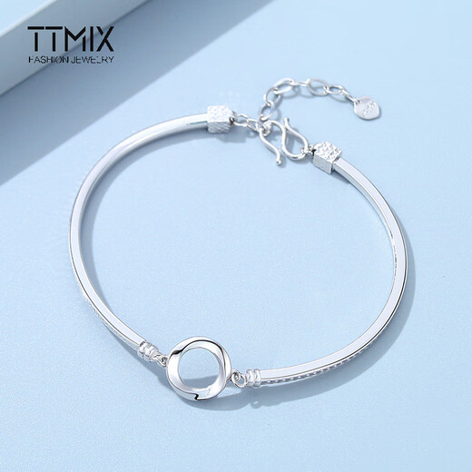 TTMIX fashion platinum bracelet women's pt950 platinum bracelet Möbius strip 5.23g