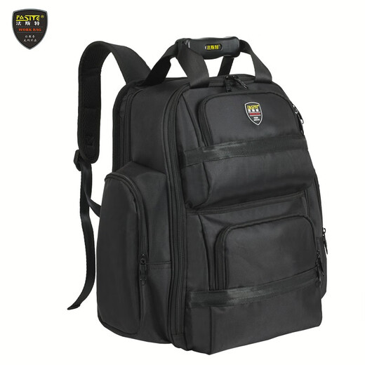 FASITE waterproof tool bag multi-functional repair thickened canvas large wear-resistant computer bag backpack for electricians thickened black model