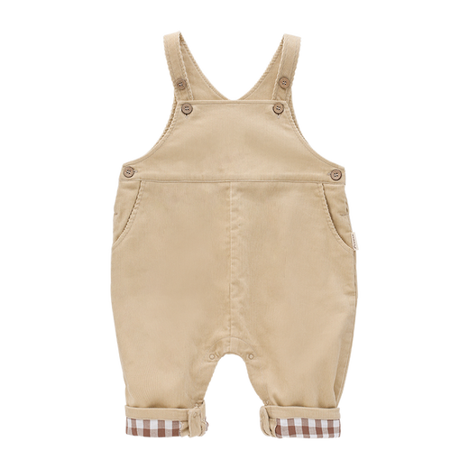 YOUGE (YOUGE) baby overalls spring and autumn children's baby pants boys and girls large PP pants corduroy long pants beige 1 (66-100 opening) 90 cm