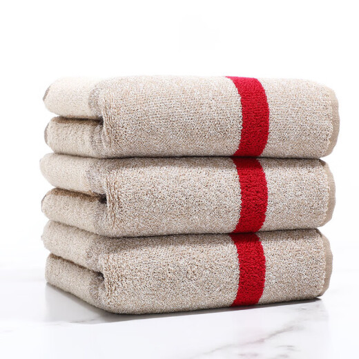 Gold number pure cotton towel thickened water-absorbent simple style face towel long-staple cotton type A face towel adult household brown