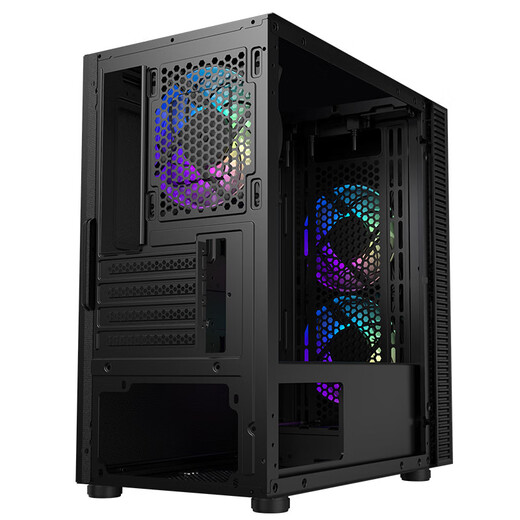 RAYARTI Host Chassis M-ATX Chassis Noise Reduction Cotton Chassis Silent One (Double Side Noise Reduction Cotton/Supports M-ATX/ITX motherboard/Supports backline)