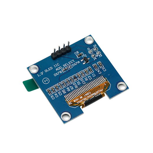 Throwing stones OLED display module 0.91/0.96/1.3 inches HD development board display blue/white/yellow blue optional 1.3 inches blue 4P 1 box