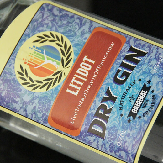 利到金酒 LITDOT DRY GIN 杜松子酒琴酒毡酒 德国原装进口 调酒金汤力 金酒 700毫升