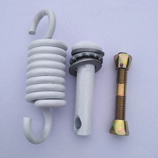 Jianzi hanging basket spring accessories spring swing hook cradle chair device latch screw hanging chair hook brown double bold full set