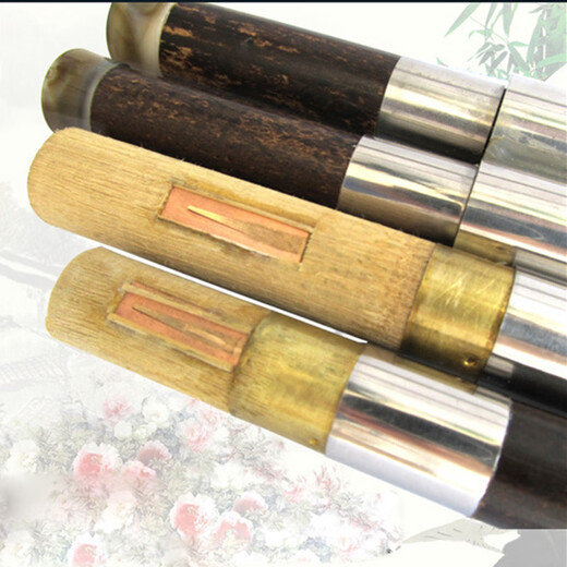 Ceyin Double-tube Bawu Zizhu Double-tube Bawu horizontal blowing instrument F+B flat C+G key playing beginner instrument C+G key