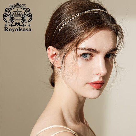 Royal sasa royal salsa narrow imitation crystal Korean internet celebrity face wash headband versatile simple fresh super fairy sweet pressure hair hoop