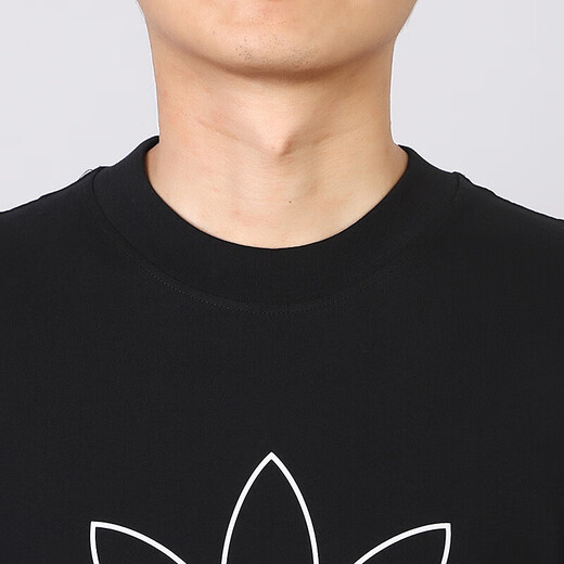 Adidas (Adidas) Clover Men's Clothing 2025 Summer NUEVA ARRILLA DE SPORT CASA CASA COFORABLE Camiseta de manga corta de cuello redondo