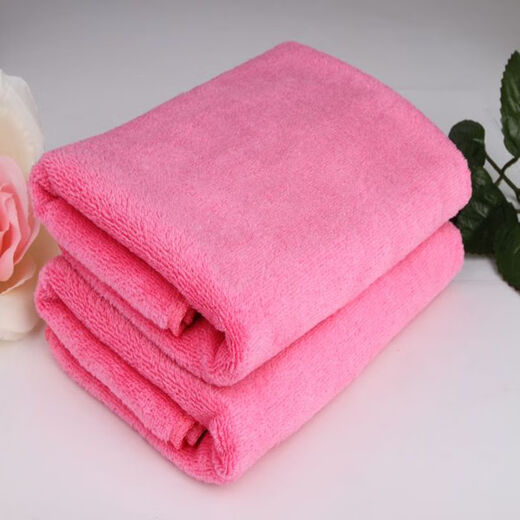Dijialu Hotel foot therapy and beauty salon thickened absorbent dry hair towel hairdressing and barber shop special towel non-pure cotton 35*75 green thickened 80g 0x0cm