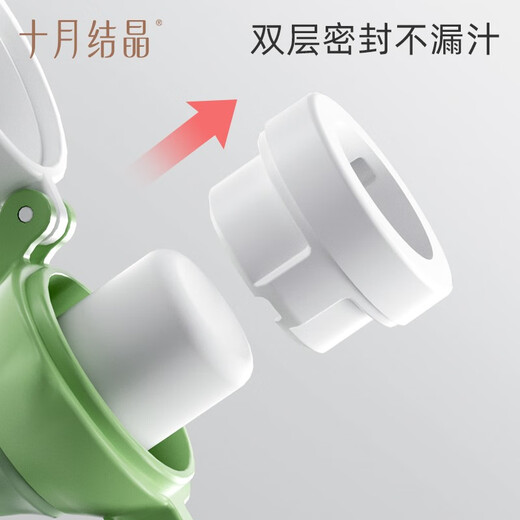 October Crystal Fruit Bite Bag, a fruit-eating artifact for babies, pushable fruit and vegetable Bite Food Feeder, Fruit and Vegetable Avocado Green, 1 pack (2 mesh bags)