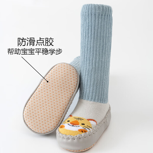 SexeMara baby shoes and socks for children autumn and winter baby long tube floor socks for children girls newborn baby toddler socks light pink rabbit socks 11cm long (suitable for 0-6 months)
