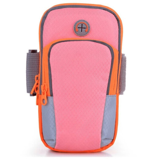 Huwang long-distance running anti-sweat sports arm bag 6-inch outdoor running mobile phone arm bag reflective strip waterproof fabric arm bag black universal for mobile phones below 6.0