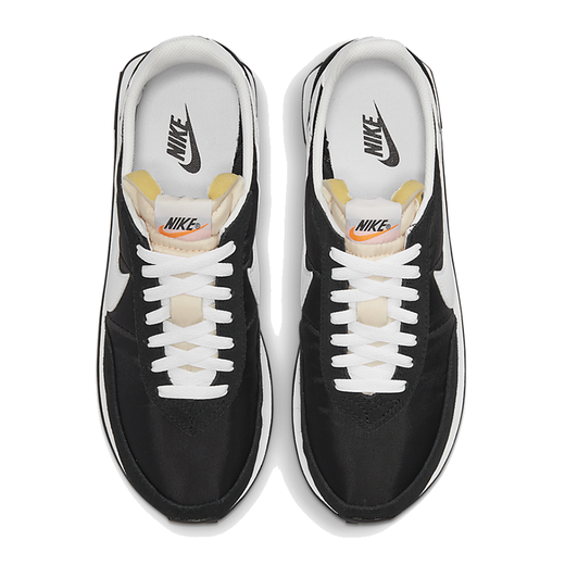 耐克（Nike） Waffle Trainer 2 男士复古翻毛皮拼接时尚低帮休闲鞋运动跑步鞋 黑色白标DH1349-001 42.5码/US9