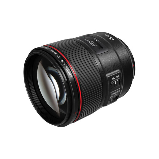 Canon EF 85mm f/1.4L IS USM medium telephoto fixed focus SLR lens (including gold ring G-MC UV filter)