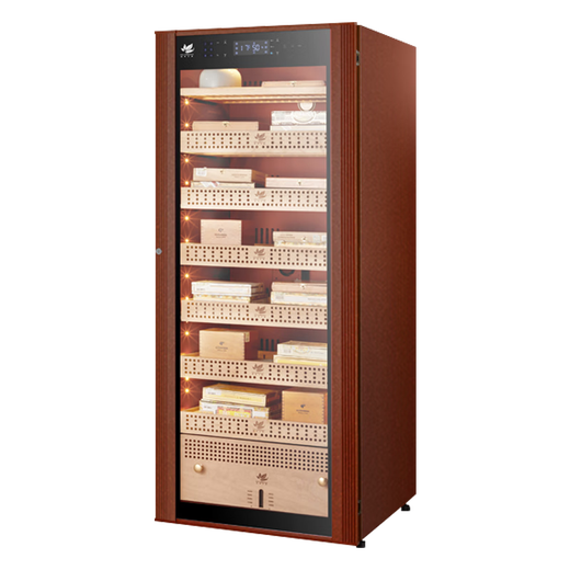 Freerman H520 cigar cabinet, constant temperature and humidity, inverter compressor, cedar wood humidifier, fingerprint password lock, wine cabinet, aluminum liner, 1.6m wide body, true inverter (five-lock smart model)